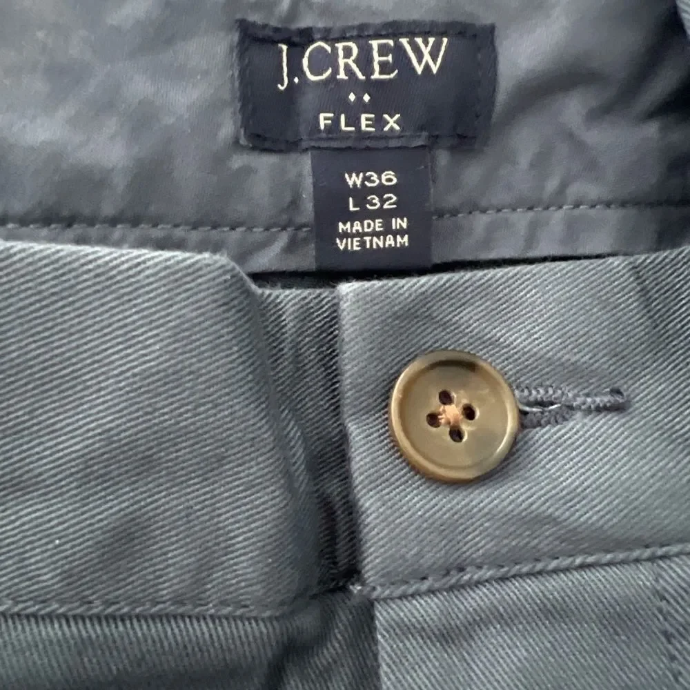 J. Crew Flex Slim Classic Navy Chinos 36 X 32
